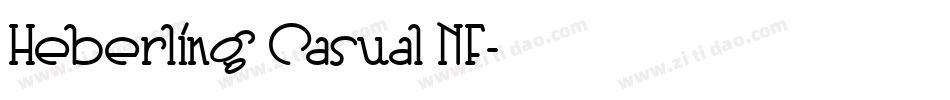 Heberling Casual NF字体转换
